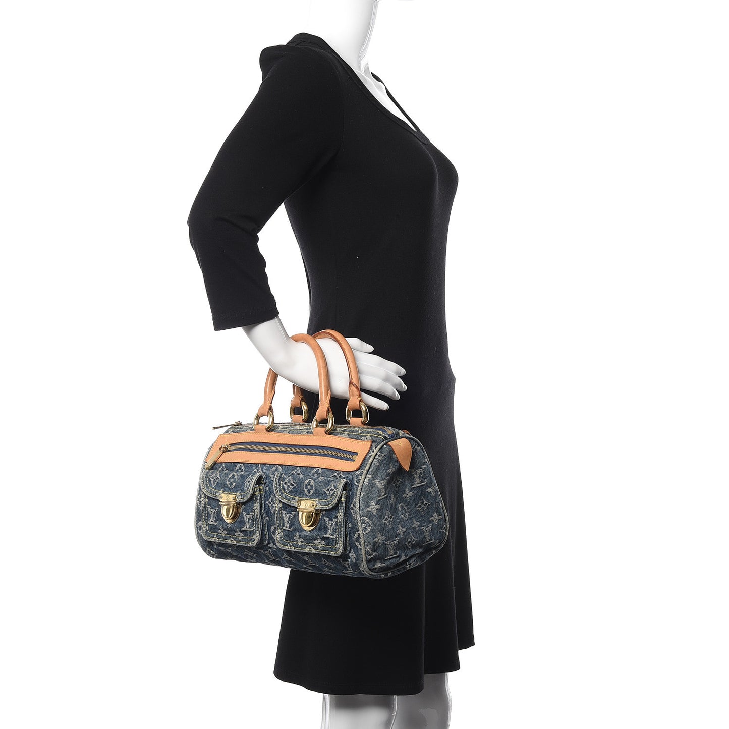 Monogram Denim Neo Speedy Blue