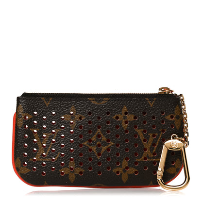 Louis Vuitton Monogram Perforated Key Pouch Orange 1 of 10
