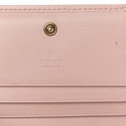 Gucci Calfskin Matelasse GG Marmont Card Case Wallet Perfect Pink 4 of 12