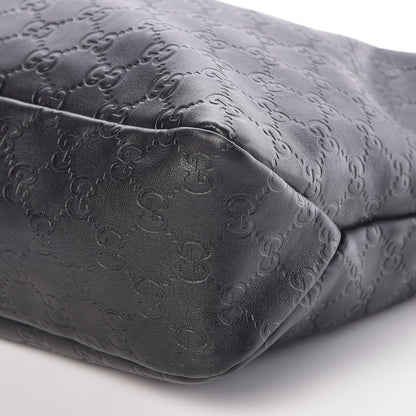 Gucci Guccissima Medium Horsebit Chain Hobo Black 10 of 10