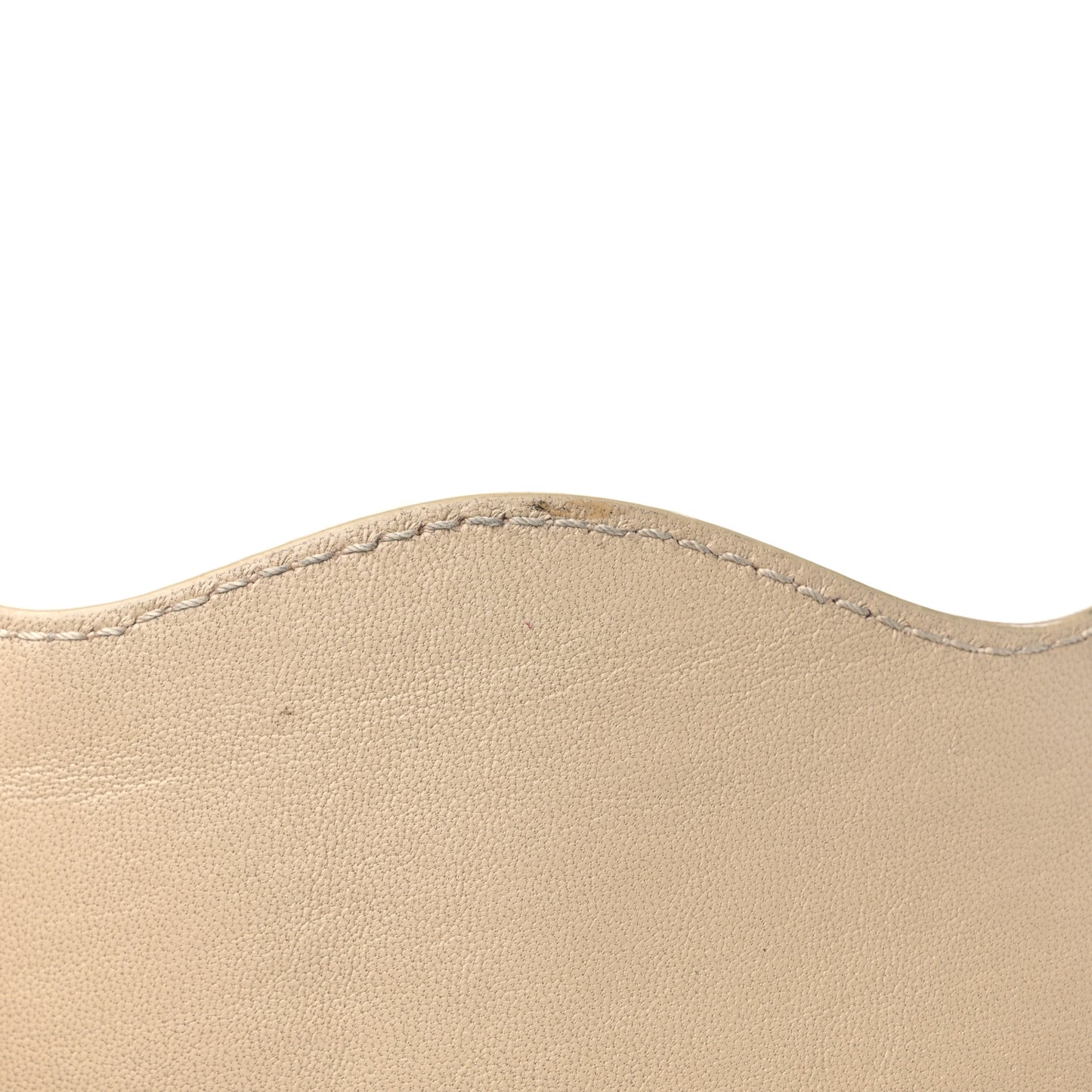 Chevre Gold Metallic Edge Hardware Mini City Beige Oryx