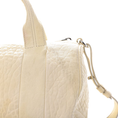 Alexander Wang Pebbled Lambskin Rocco Bone Silver Hardware 14 of 15