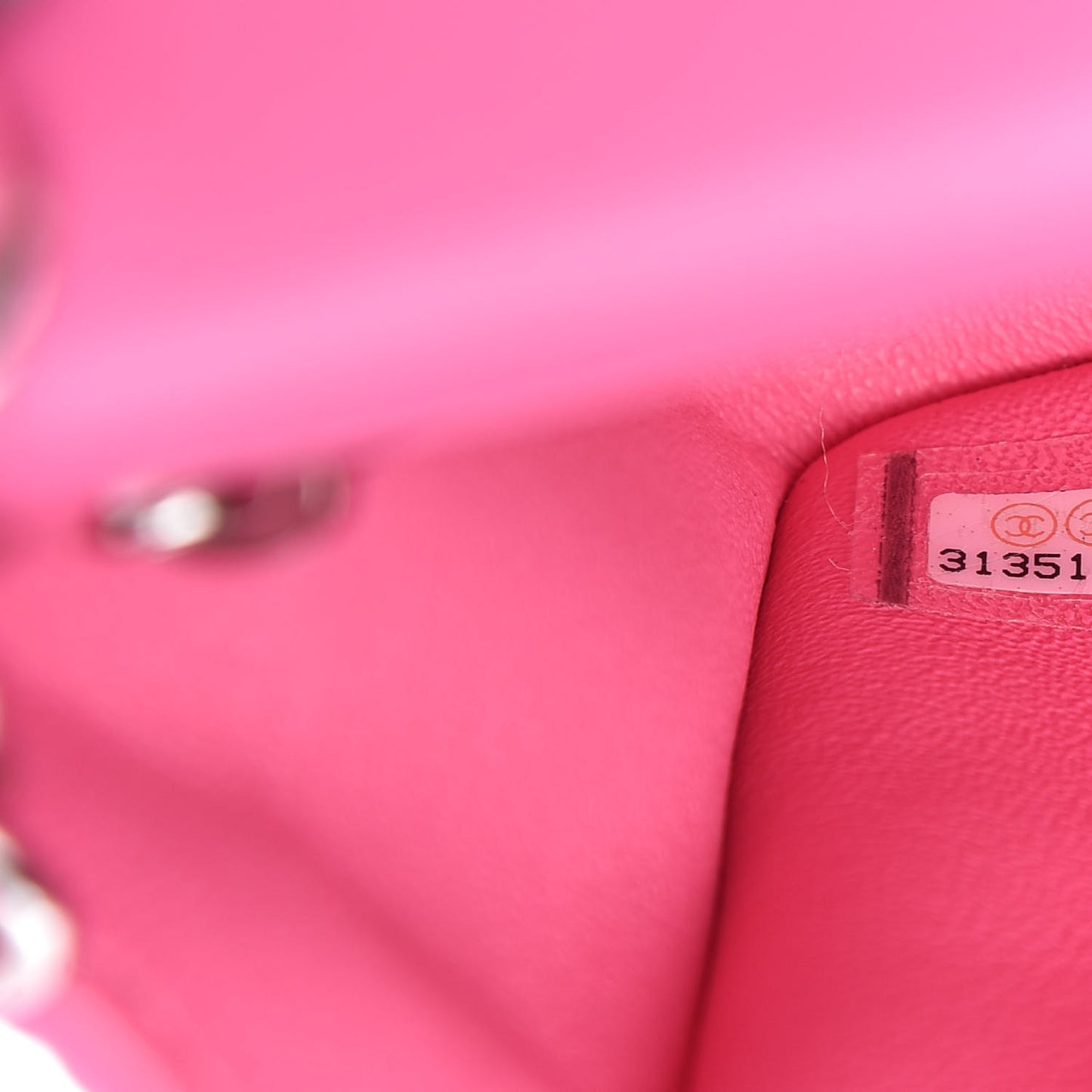 Lambskin Quilted Mini Rectangular Flap Pink