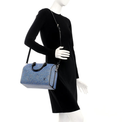 Louis Vuitton Epi Speedy Bandouliere 25 Denim Light 2 of 9