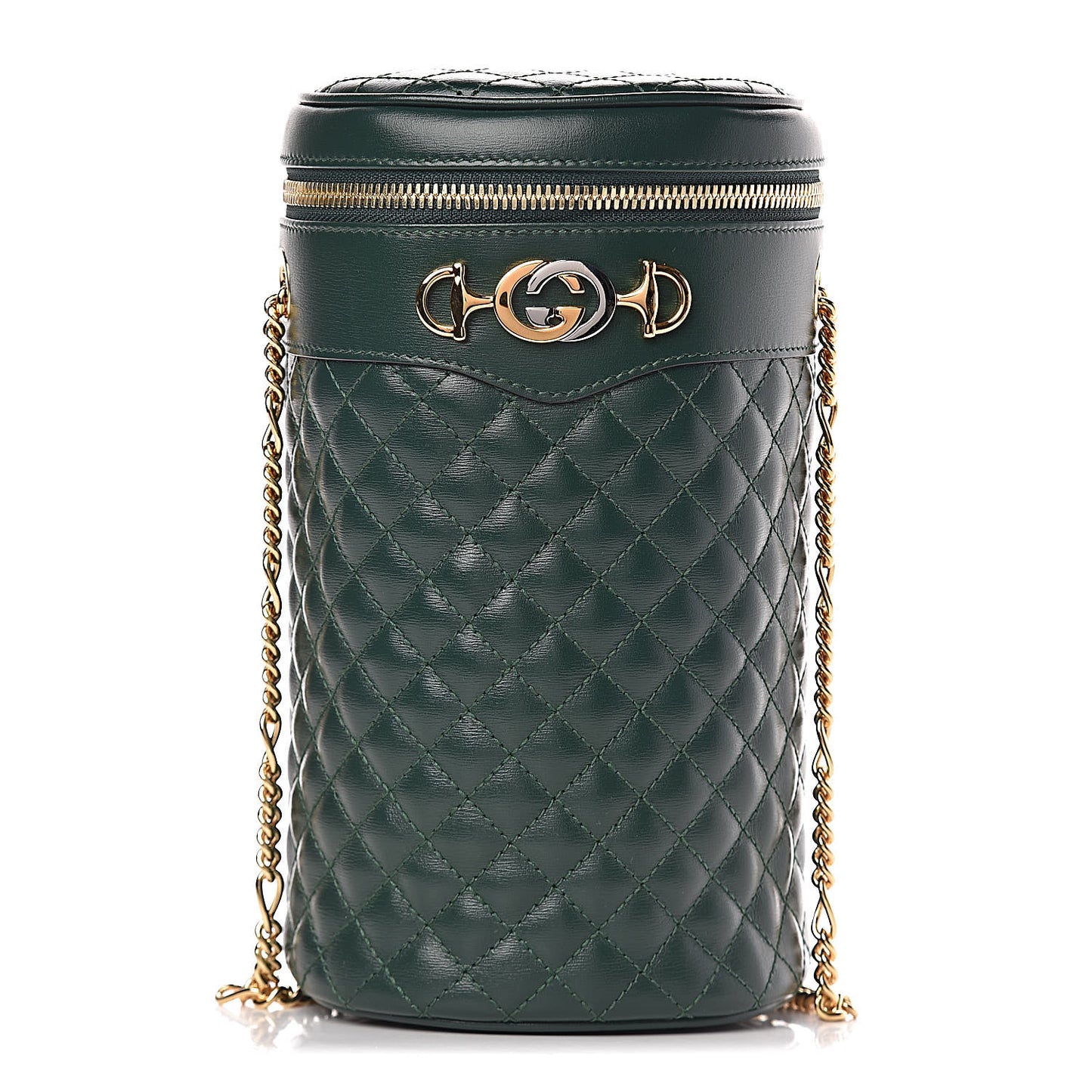 Calfskin Trapuntata Zumi Belt Bag Vintage Green