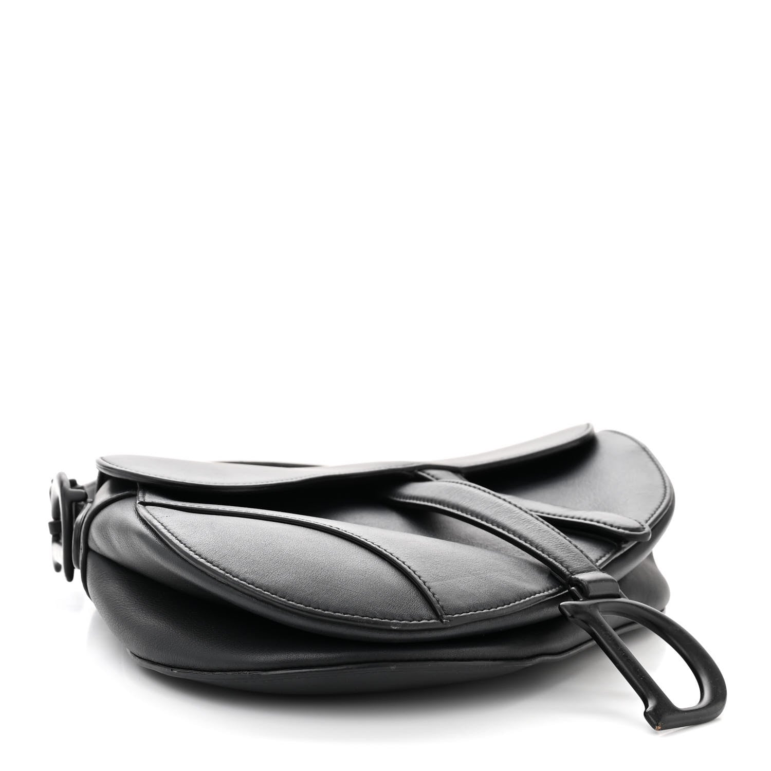 Christian Dior Ultra Matte Calfskin Saddle Bag Black 4 of 14