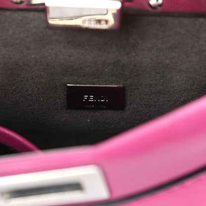 Fendi Nappa Micro Peekaboo Iconic Satchel Magenta 7 of 10