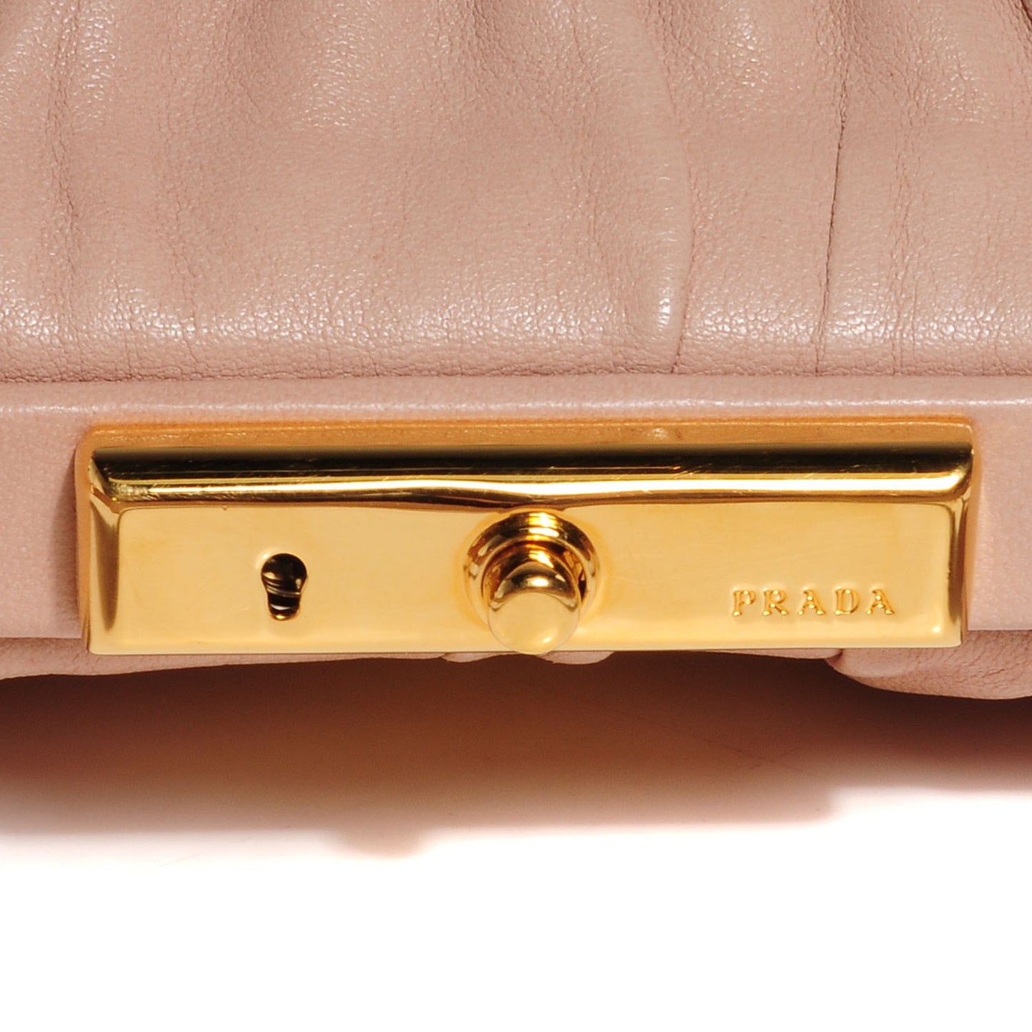 Nappa Dressy Gaufre Framed Tote Cipria