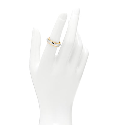 Tiffany Platinum 18K Yellow Gold 6mm Together Milgrain Wedding Band Ring 53 6.25 2 of 4