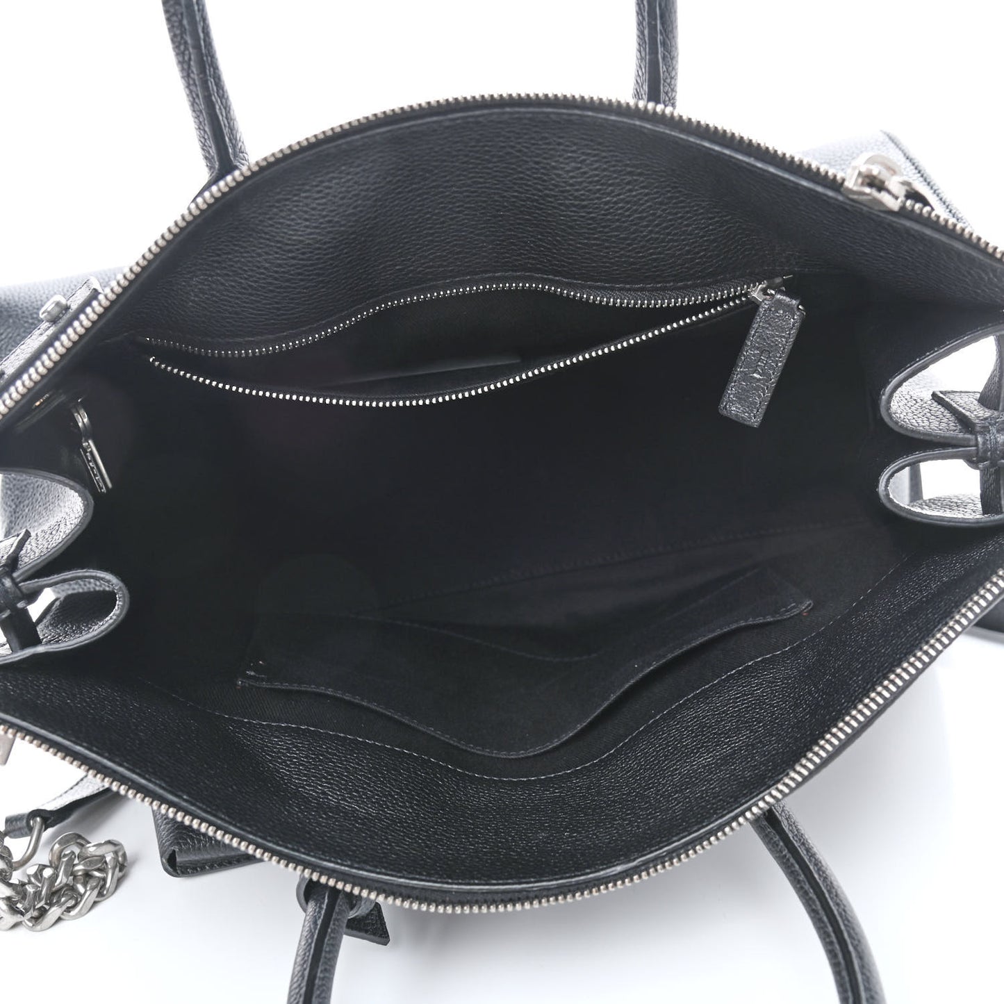 Grained Calfskin Sac De Jour Souple Duffle 36H Asphalt Black