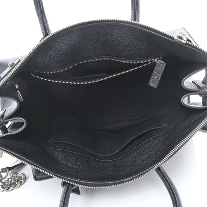 Saint Laurent Grained Calfskin Sac De Jour Souple Duffle 36H Asphalt Black 5 of 9