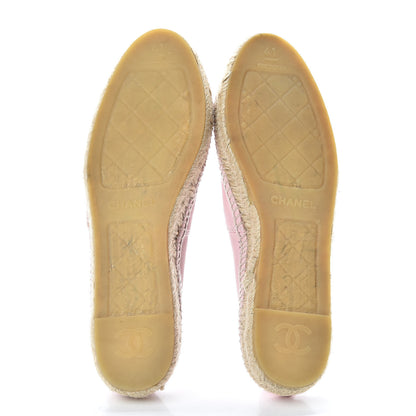 Chanel Lambskin CC Espadrilles 41 Light Pink 6 of 15
