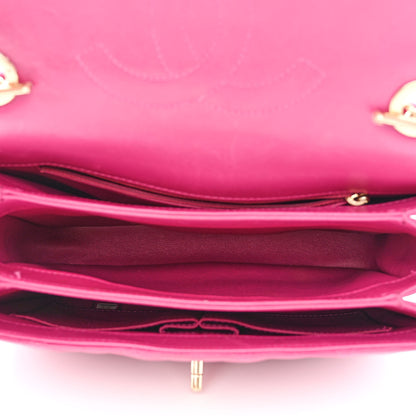 Chanel Lambskin Quilted Small Trendy CC Flap Dual Handle Bag Dark Pink 5 of 12