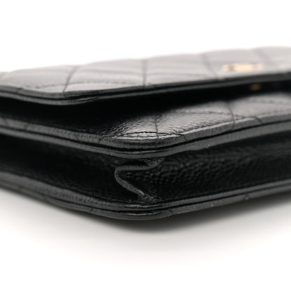 Chanel Caviar Quilted Wallet On Chain WOC Black 9 of 11