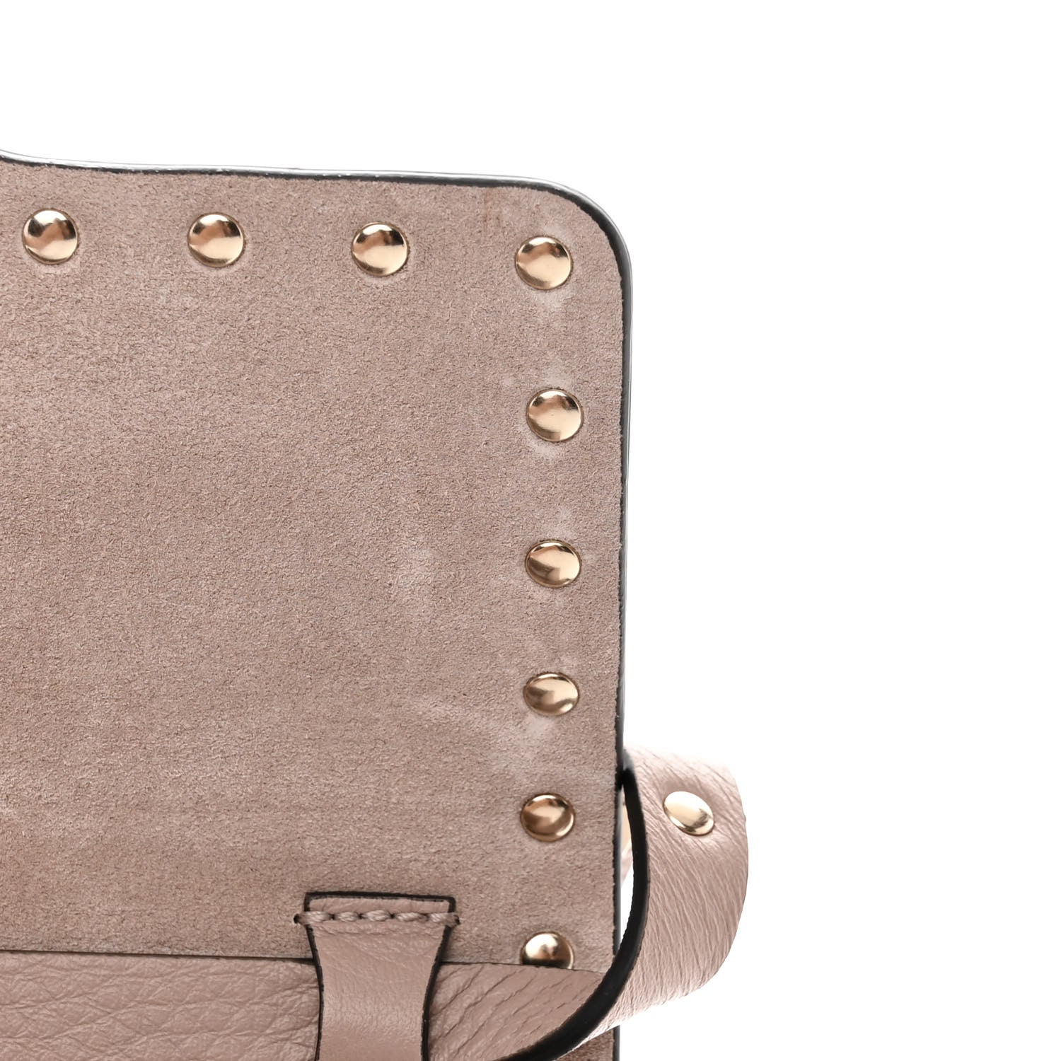 Valentino Garavani Pebbled Calfskin Medium Rockstud Flip Lock Crossbody Bag Poudre 10 of 11