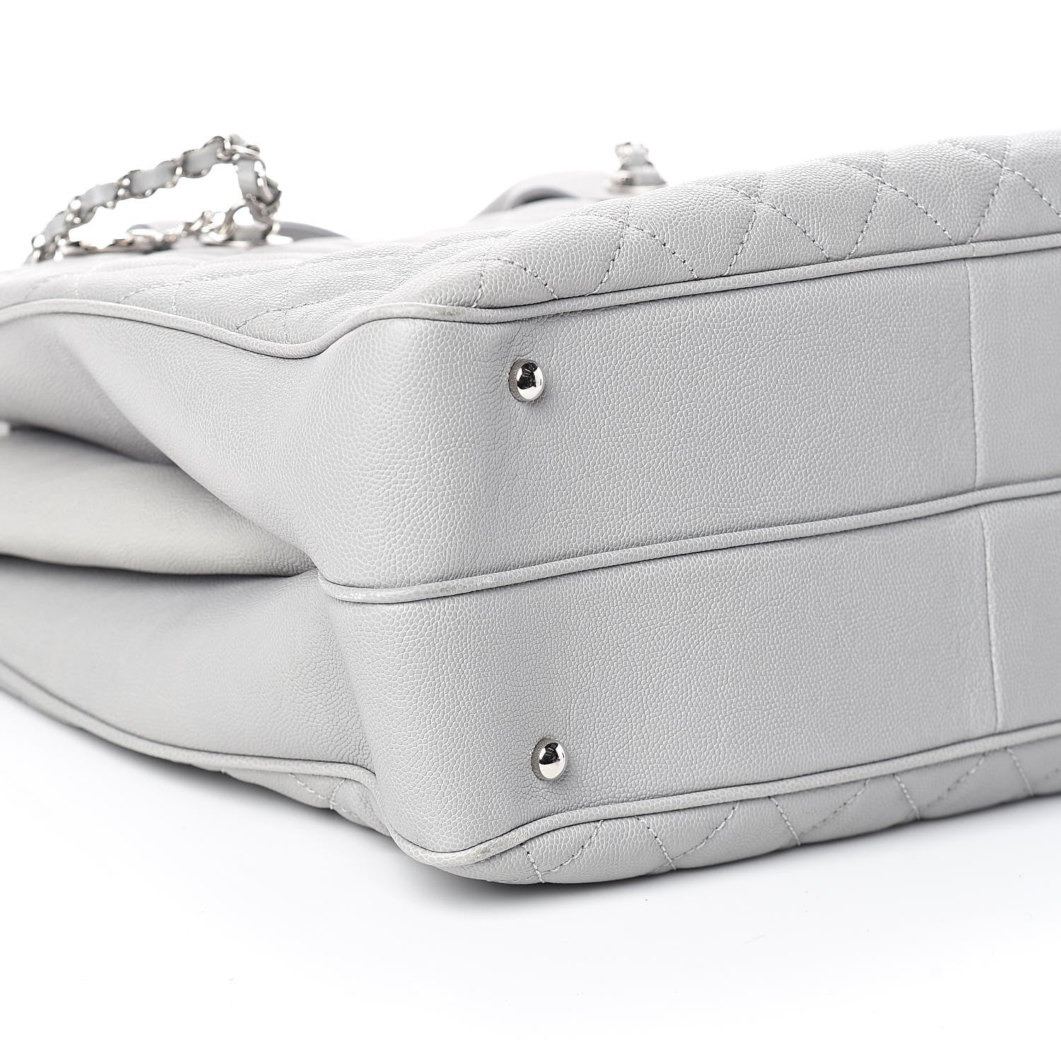 Chanel Caviar Quilted Large Urban Companion Top Handle Shopping Tote Grey 8 of 9