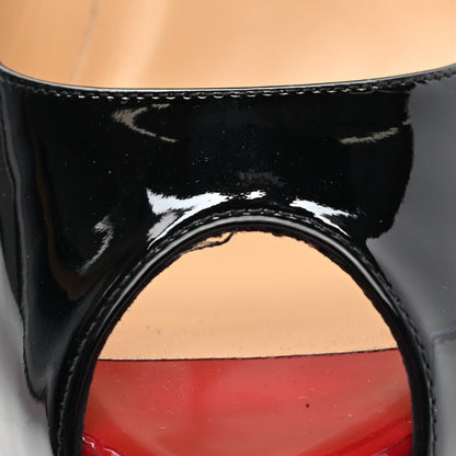 Christian Louboutin Patent New Very Prive 120 Pumps 39 Black Red 11 of 11