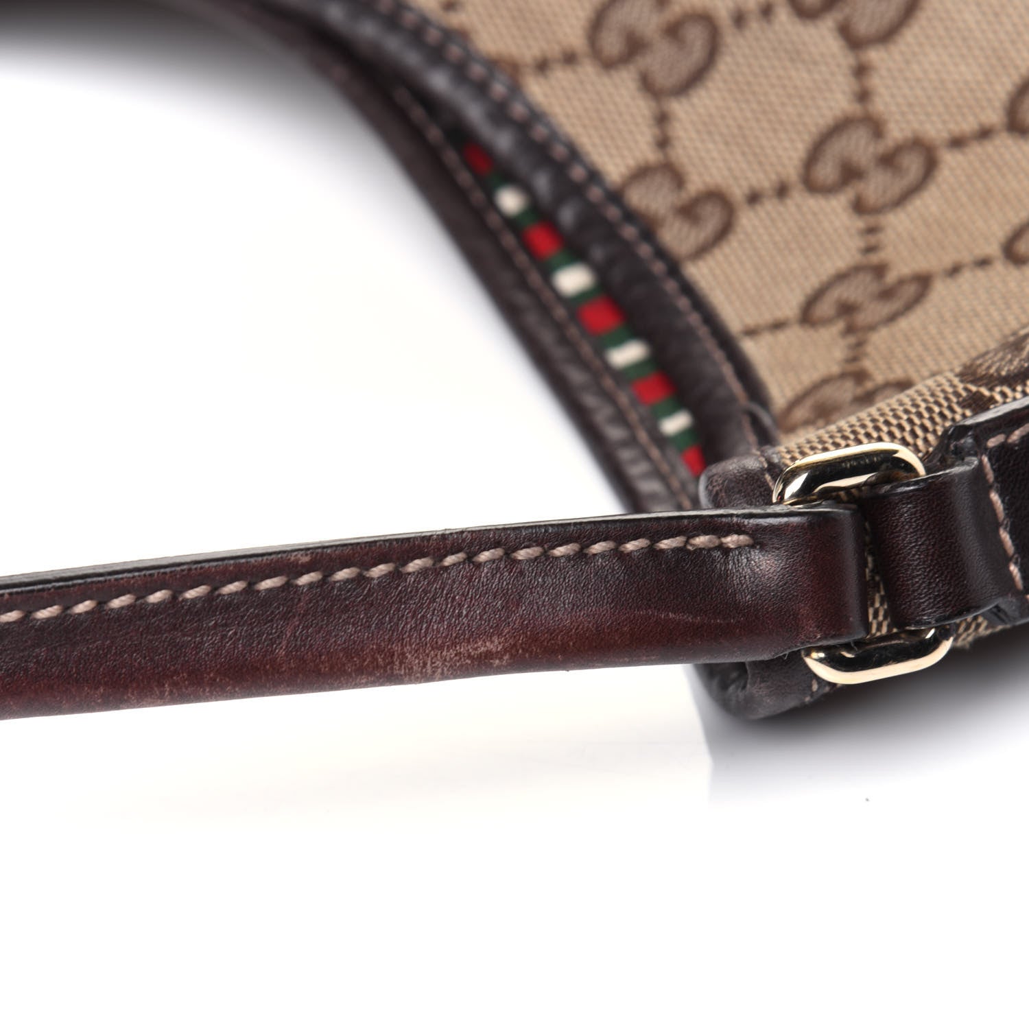 Gucci Monogram Medium New Britt Hobo Dark Brown 16 of 18