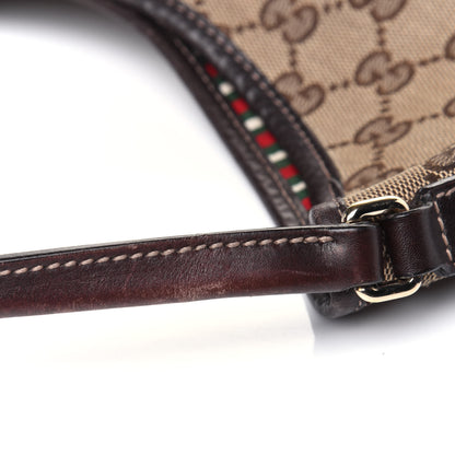 Gucci Monogram Medium New Britt Hobo Dark Brown 16 of 18