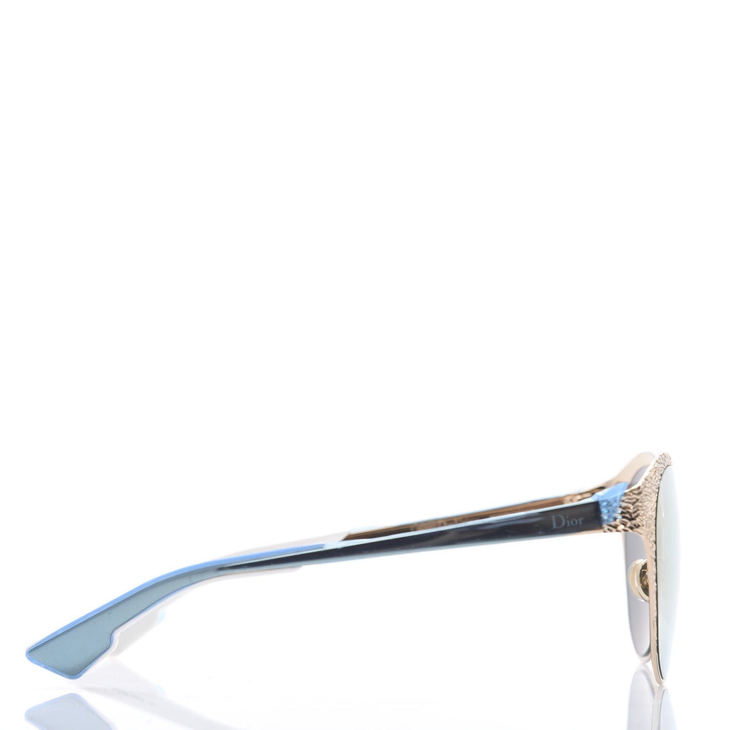 Metal Mirrored Unique Limited Edition Sunglasses Gold