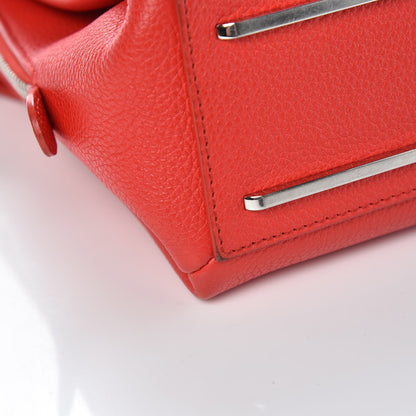 Balenciaga Grained Calfskin Le Dix Mini Soft Cartable Rouge Coquelicot 10 of 14