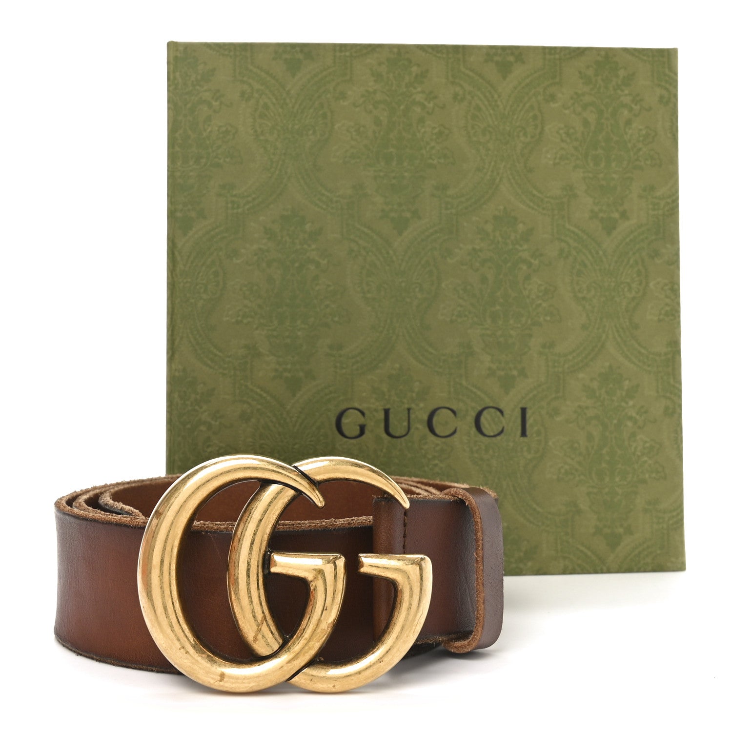 Gucci Faded Calfskin Double G 40mm Belt 85 34 Cuir 6 of 6
