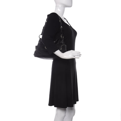 Prada Soft Calfskin Tessuto Nylon Shoulder Bag Black 2 of 16