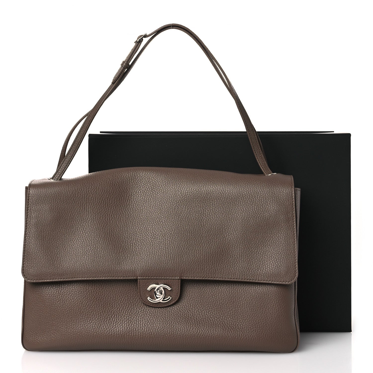 Chanel Grained Calfskin Souplissimo Maxi Flap Light Brown 13 of 13