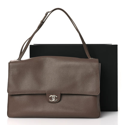 Chanel Grained Calfskin Souplissimo Maxi Flap Light Brown 13 of 13
