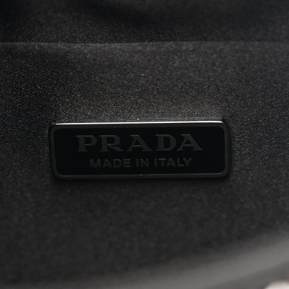 Prada Satin Crystal Cleo Adjustable Strap Shoulder Bag Metal 6 of 13
