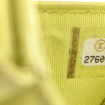 Chanel Caviar Tri-Fold Wallet Light Pink Light Green 8 of 16