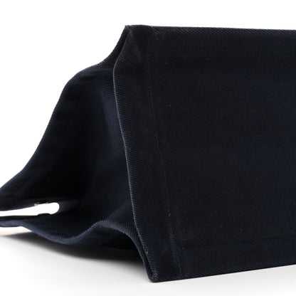 Saint Laurent Linen Calfskin Rive Gauche Tote Navy 8 of 9