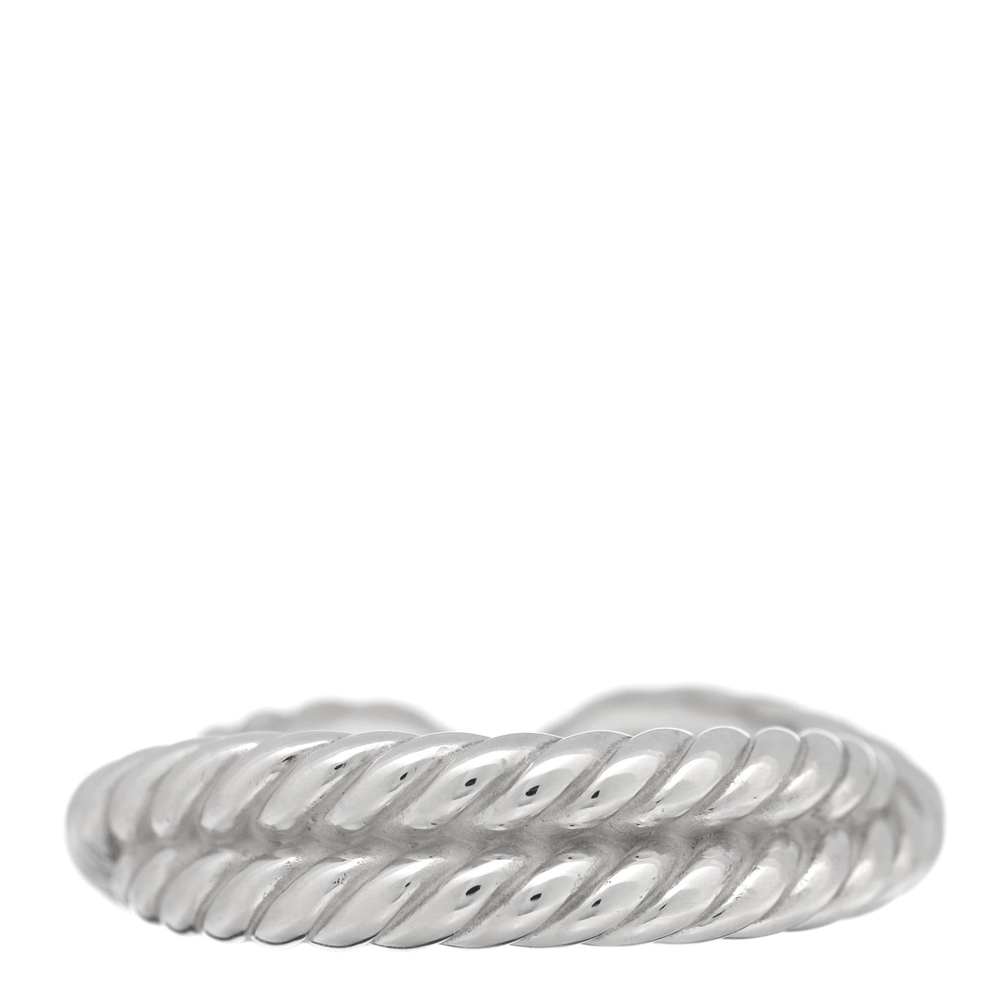 Sterling Silver 18K Yellow Gold Cable Loop Ring 48 4.5