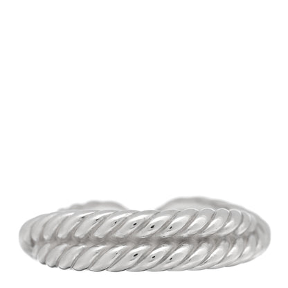David Yurman Sterling Silver 18K Yellow Gold Cable Loop Ring 48 4.5 3 of 4