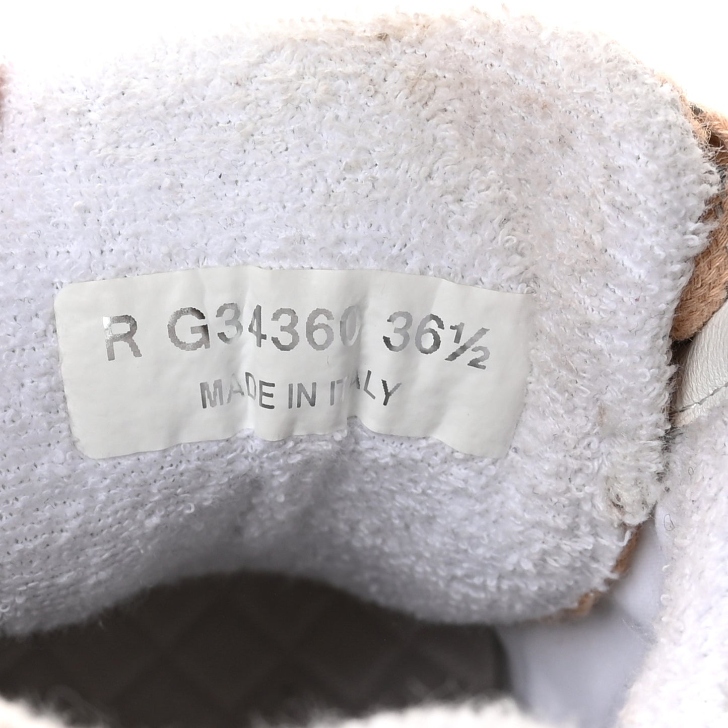 Suede Tweed Felt CC Sneakers 36.5 Beige