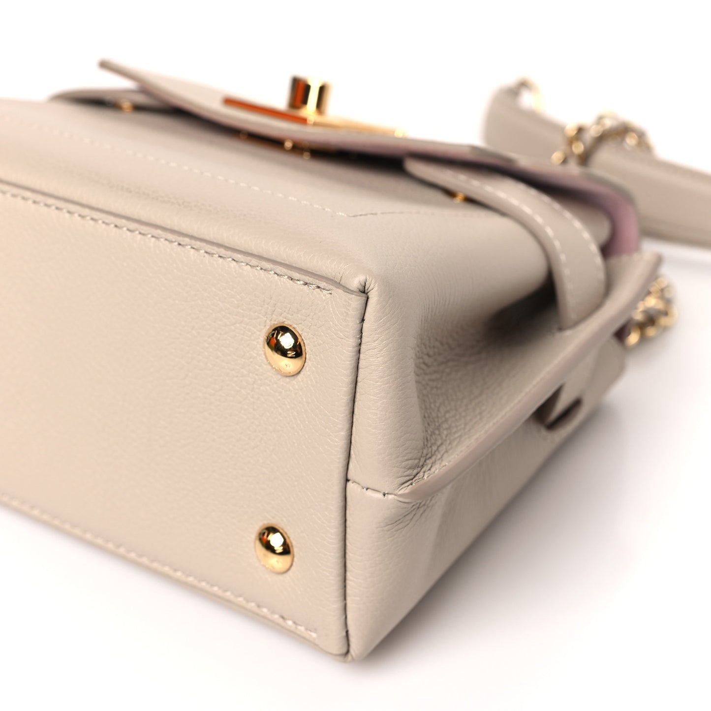 Soft Calfskin Mini Lockme Ever Greige