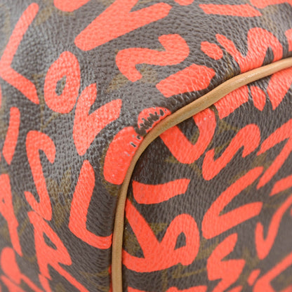 Louis Vuitton Monogram Graffiti Speedy 30 Orange 5 of 9