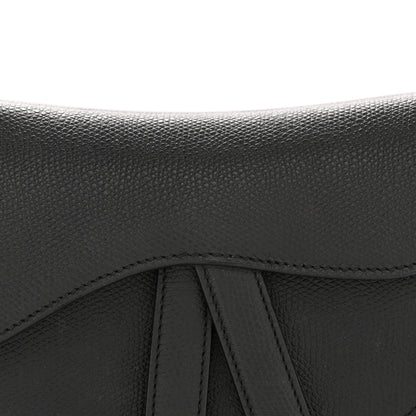Christian Dior Grained Calfskin Mini Saddle Bag Black 8 of 14