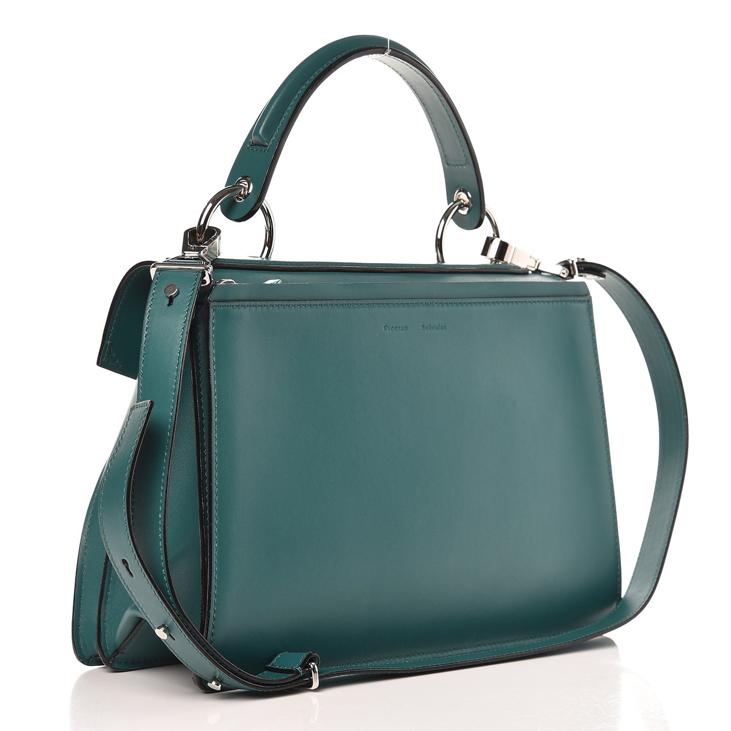 Calfskin Medium Hava Top Handle Bag Malachite
