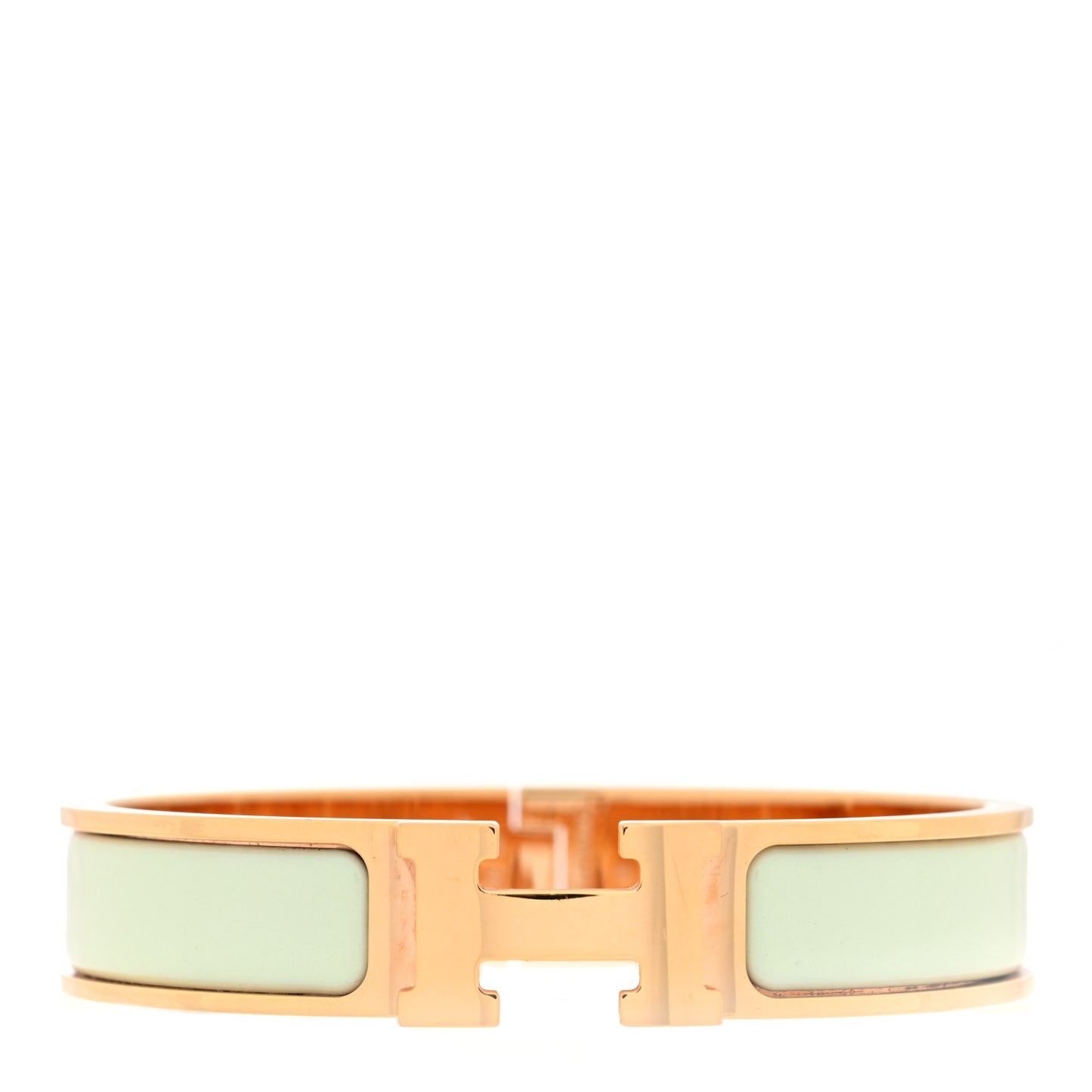 Enamel Narrow Clic Clac H Bracelet PM Vert Fizz
