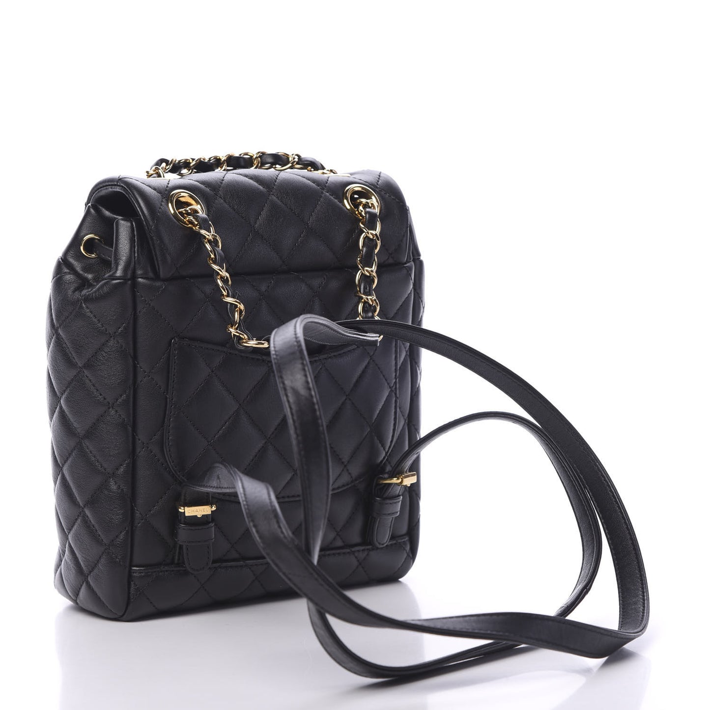 Calfskin Quilted Mini Urban Spirit Backpack Black