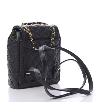 Chanel Calfskin Quilted Mini Urban Spirit Backpack Black 2 of 9