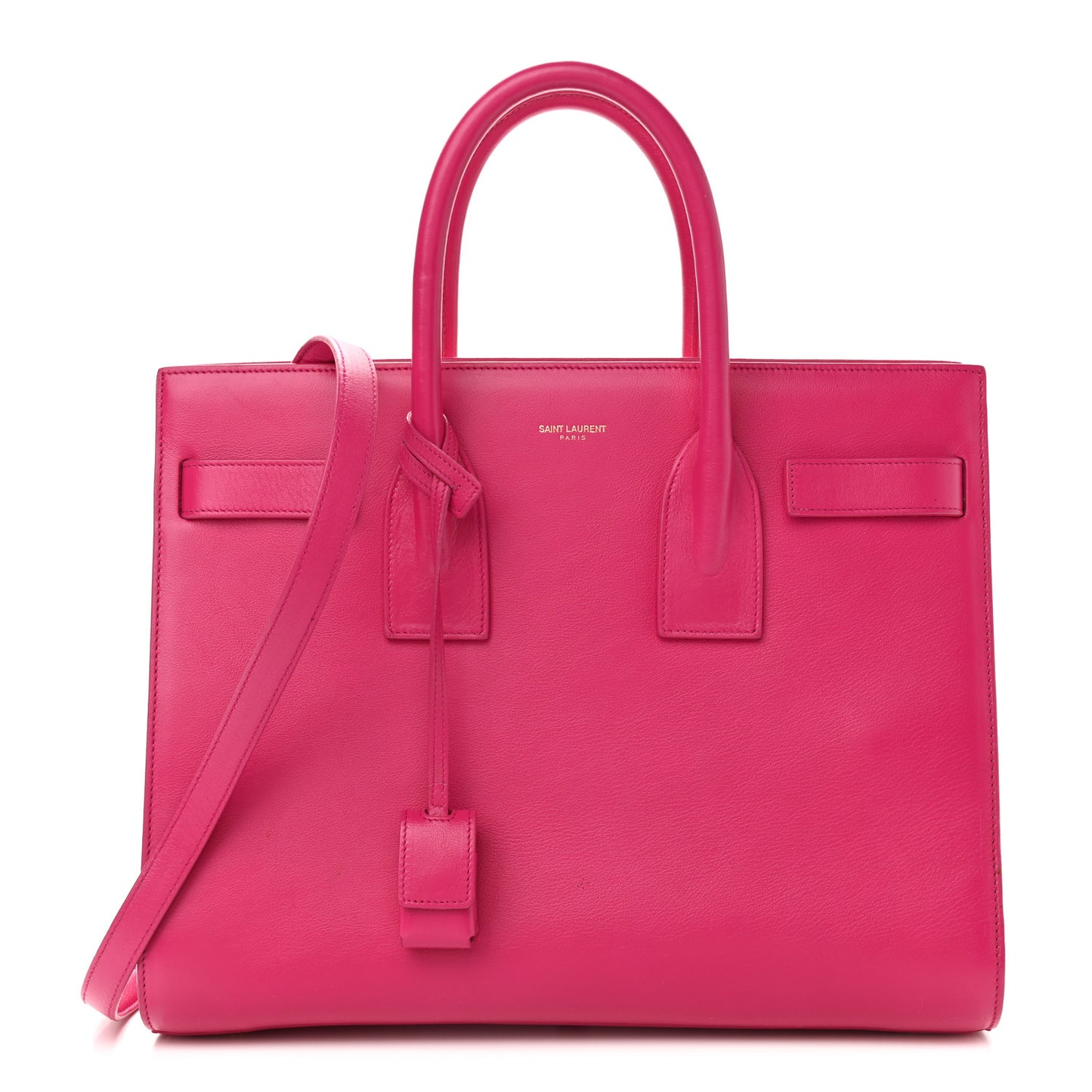 Calfskin Small Sac De Jour Lipstick Fuchsia