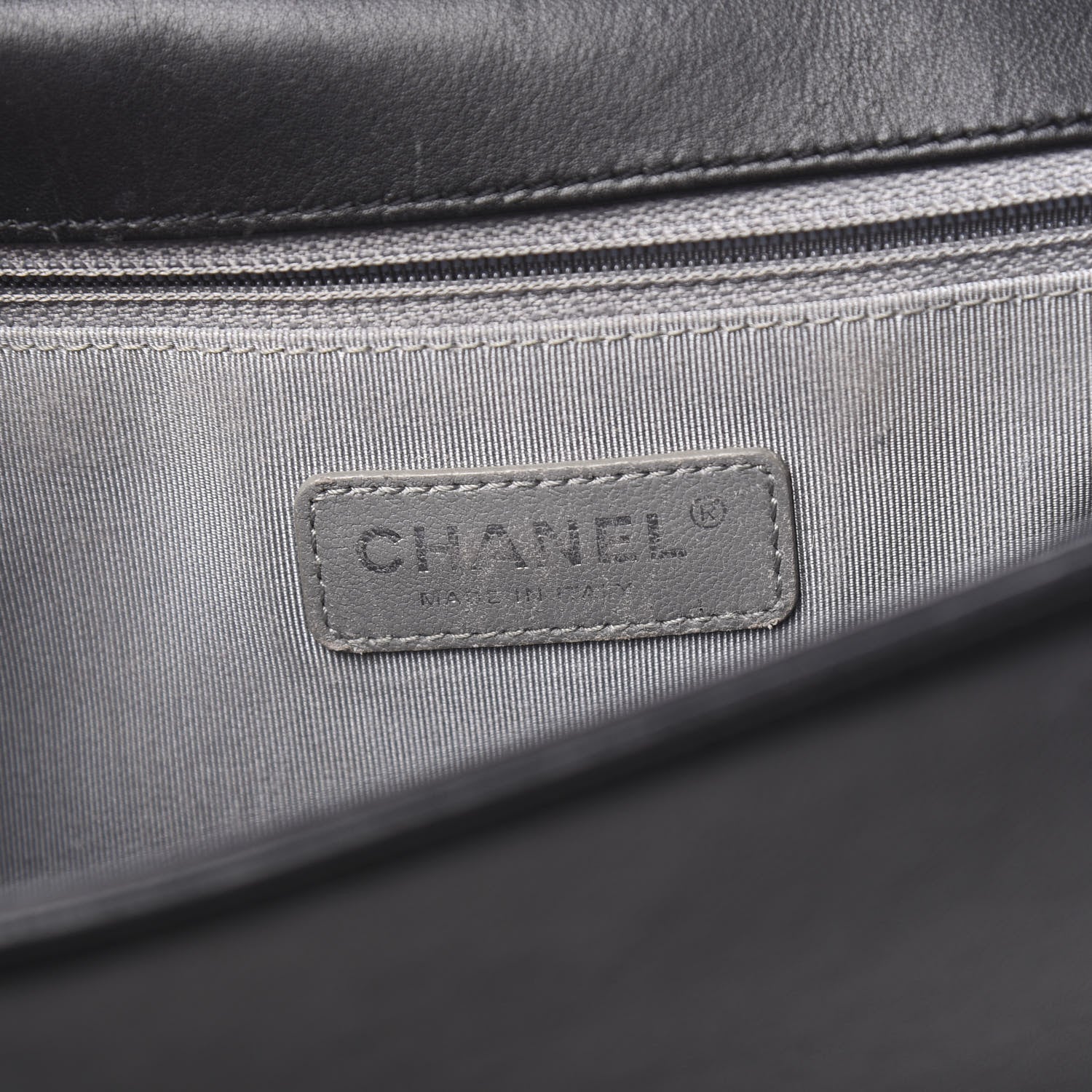 Chanel Calfskin Chevron Quilted New Medium Boy Flap Black 7 of 14