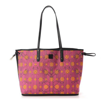 MCM Visetos Medium Liz Reversible Shopper Tote Pink 9 of 15