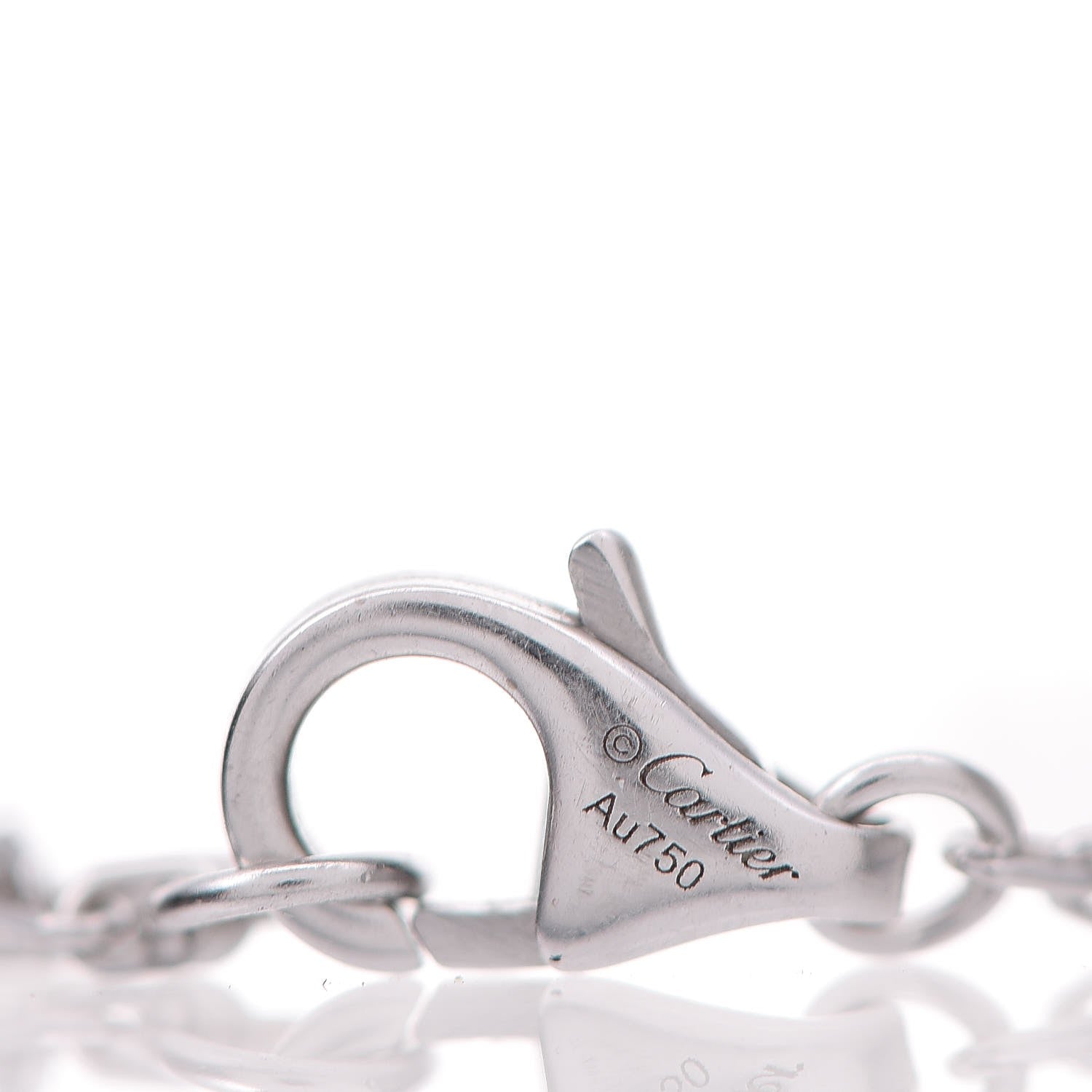 Cartier 18K White Gold Diamond SM D'Amour Bracelet 4 of 6
