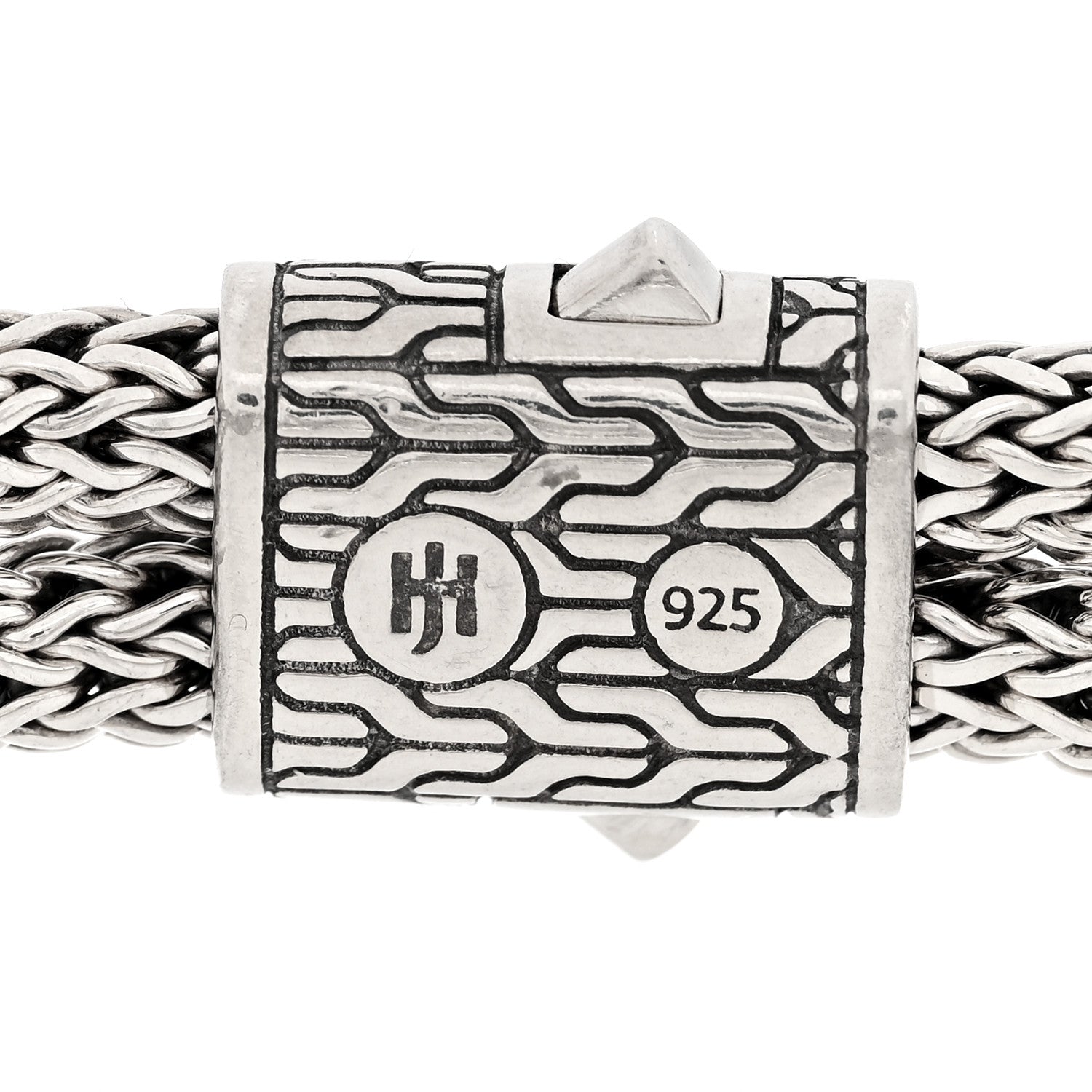 John Hardy Sterling Silver 10mm Love Knot Bracelet Black 3 of 3