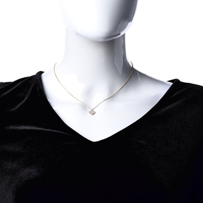 Van Cleef & Arpels 18K Yellow Gold Mother of Pearl Sweet Alhambra Pendant Necklace 2 of 7