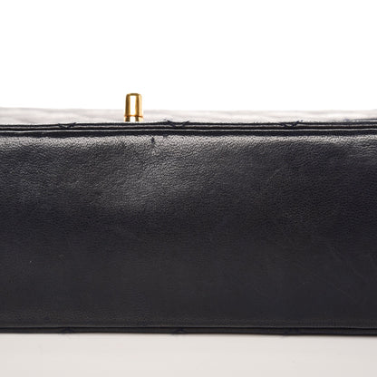 Chanel Lambskin Quilted Medium Double Flap Navy 14 of 18