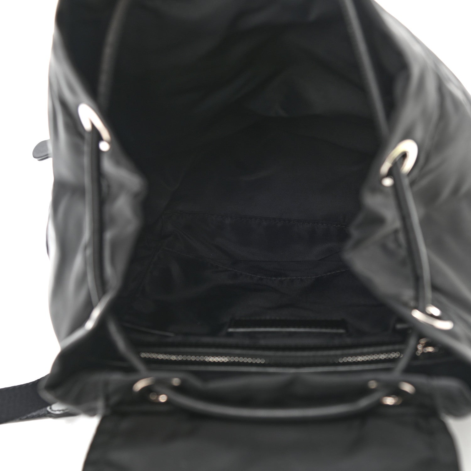 Burberry Nylon Logo Print Medium Rucksack Backpack Black 5 of 11